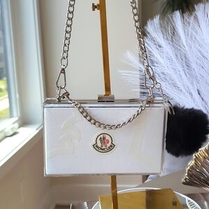 Moncler Paper SHOPPING Bag Upcycled Novelty CLUTCH